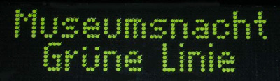 Museumsnacht - Grüne Linie
