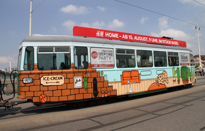 Street-Art Werbewagen