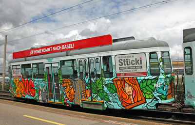 Street-Art Werbewagen